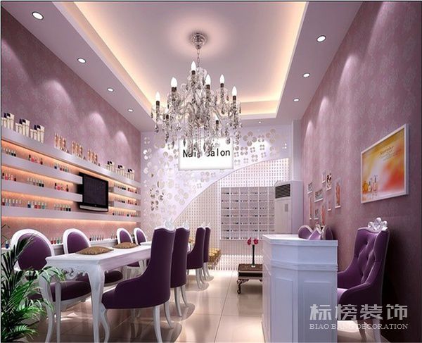 深圳美甲店墙面装饰怎么做？